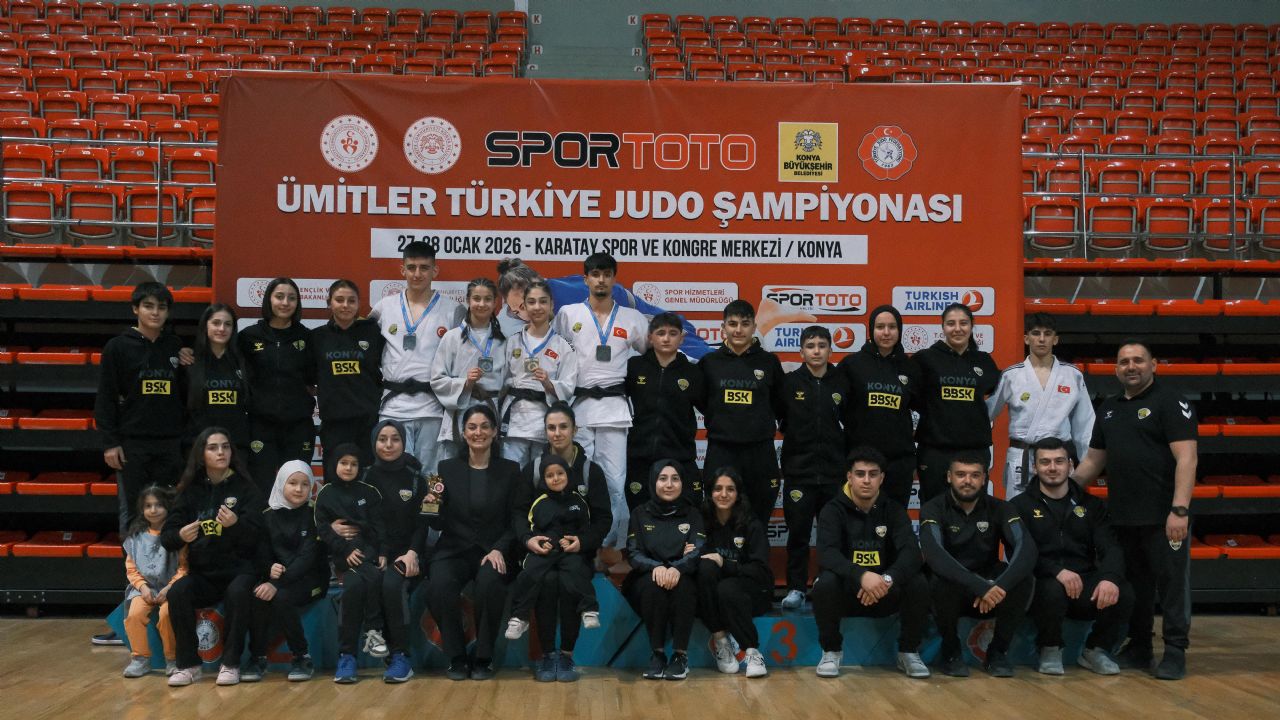 Konya Büyükşehir Ümitler Judo Takımı Türkiye ikincisi oldu