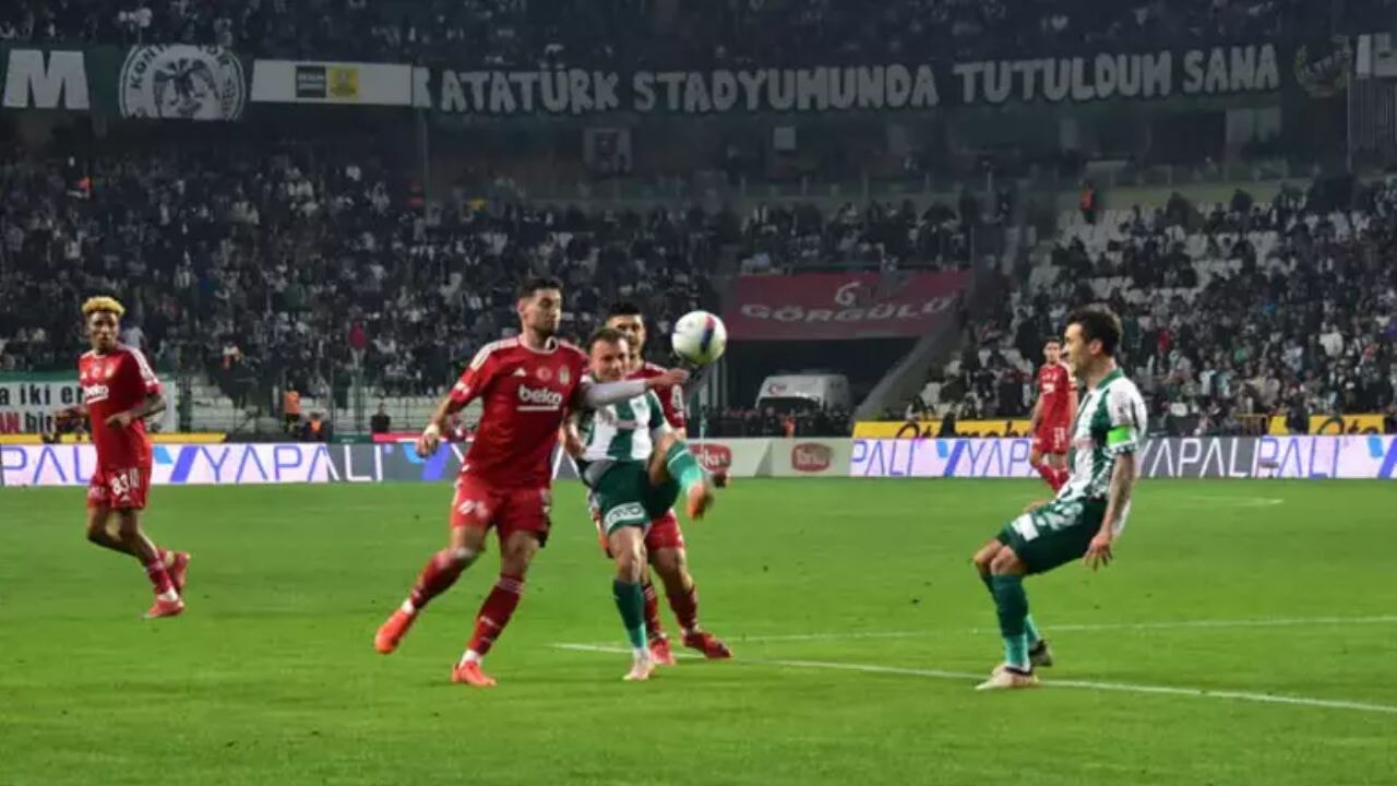 Konyaspor 9 kişiyle Beşiktaş'ı devirdi! Kara Kartal şokta
