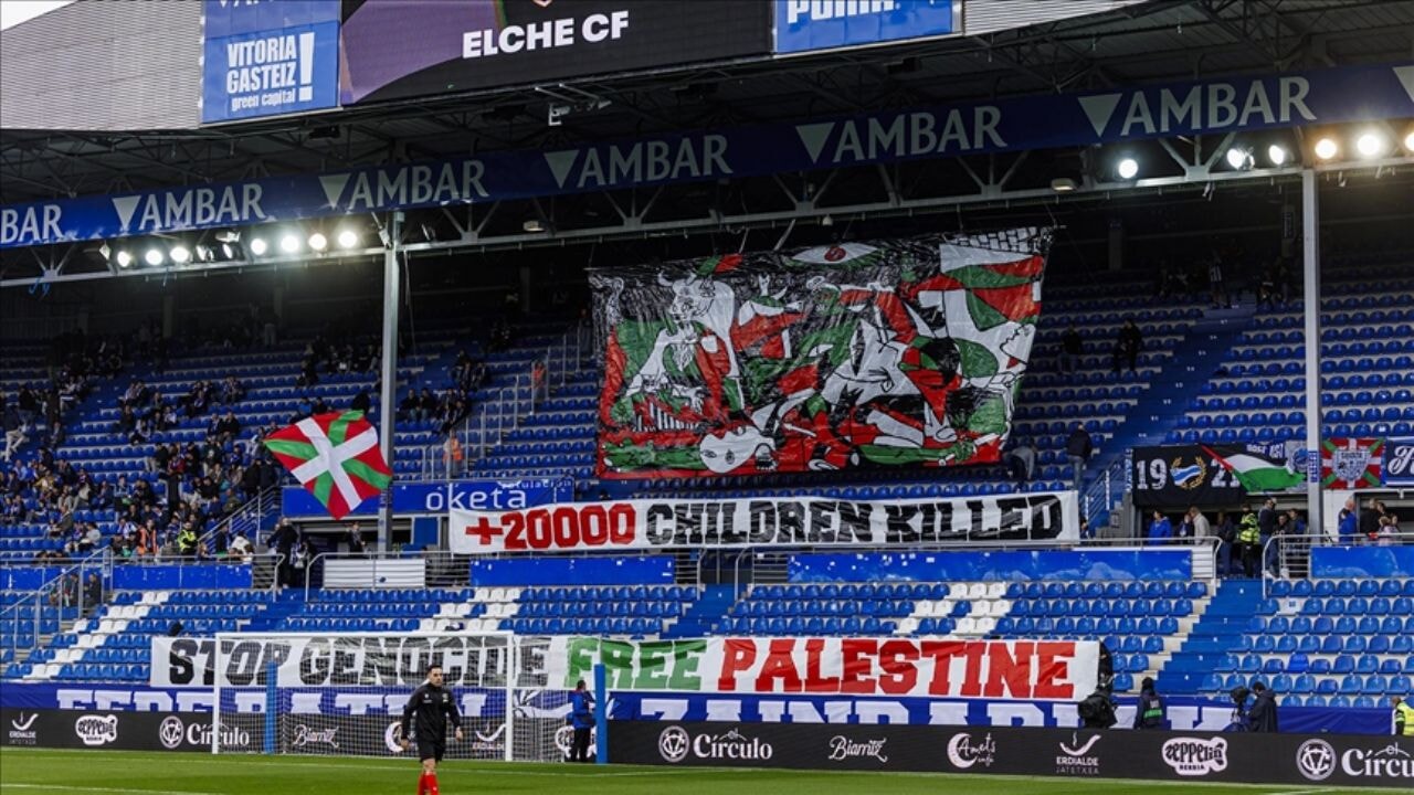 La Liga maçlarında Filistin'e büyük destek... ''İsrail'i yok edelim'