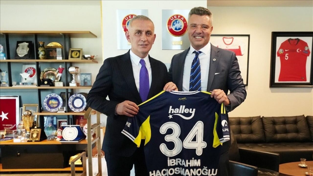Sadettin Saran, TFF Başkanı Hacıosmanoğlu'nu ziyaret etti