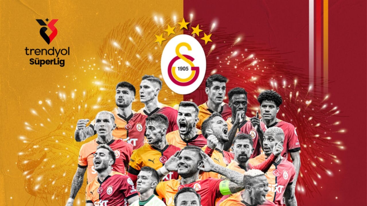 Trendyol Süper Lig'de Galatasaray şampiyonluğunu ilan etti