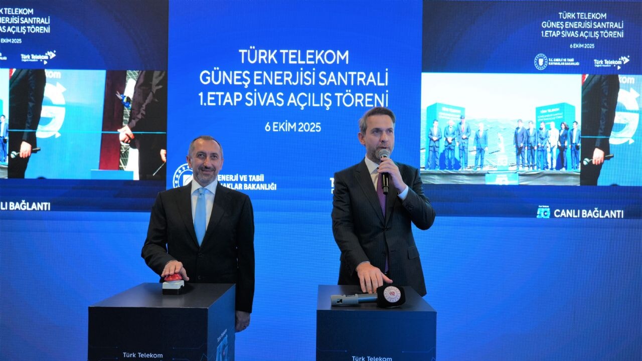 Türk Telekom Sivas'taki dev GES yatırımını 5G ile İstanbul'dan açtı