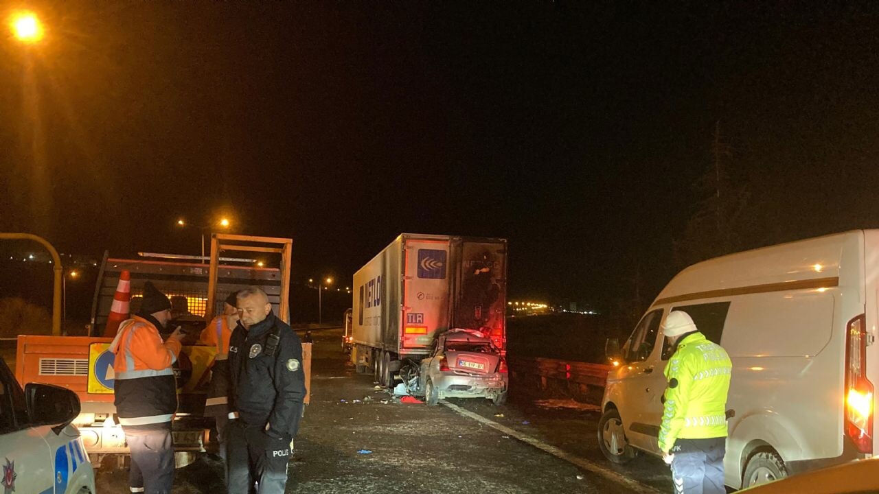 Ankara çevre yolunda feci kaza