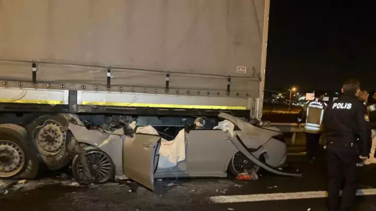 Ankara çevreyolunda feci kaza