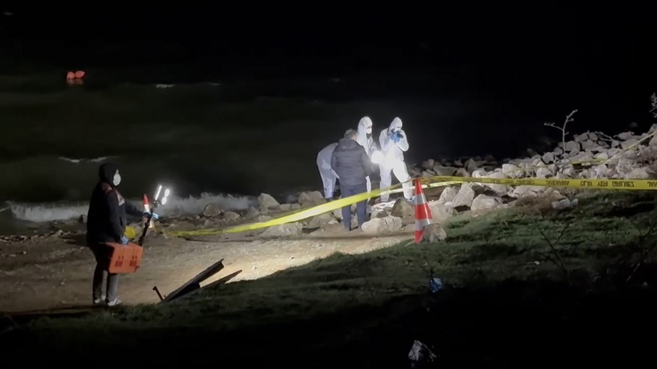 Araç içinde gölette ölü bulundu