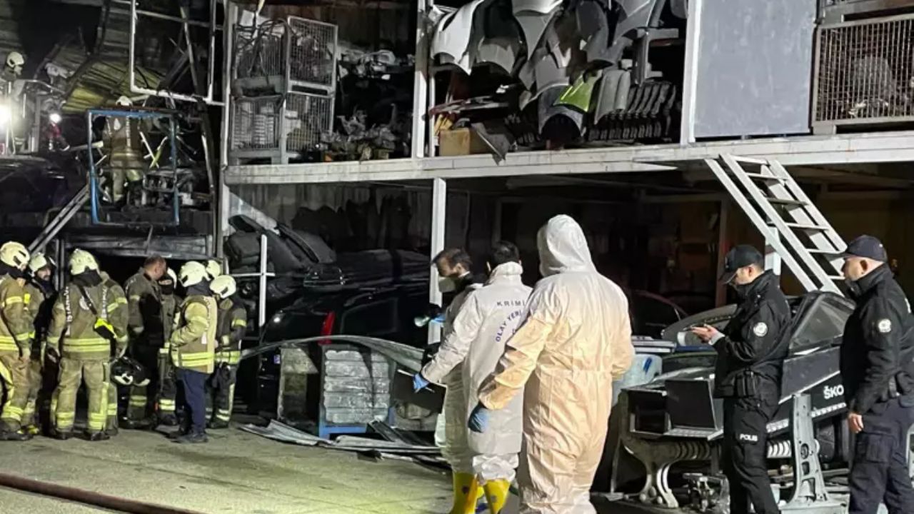 İstanbul'da oto sanayide ölümle biten yangın