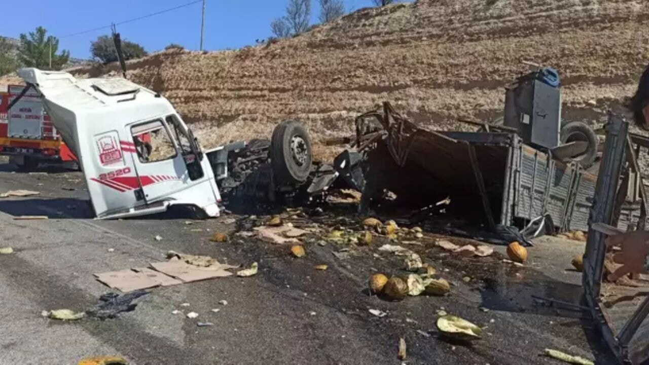 Mut-Karaman kara yolunda feci kaza!