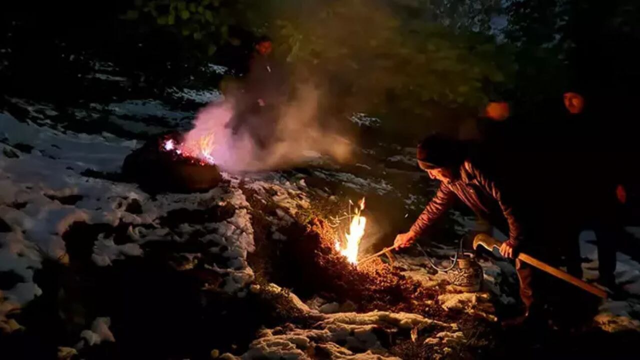 Ordu'da fındık bahçelerinde zirai don alarmı! Üretici sabaha kadar nöbet tuttu